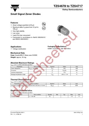 TZS4709-GS08 datasheet  